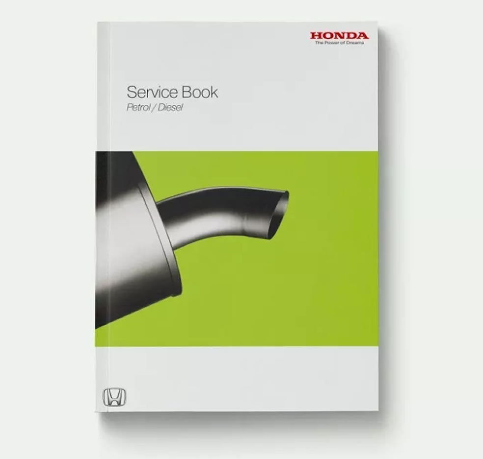 Honda Service History Book Blank For All Models Up To 2024