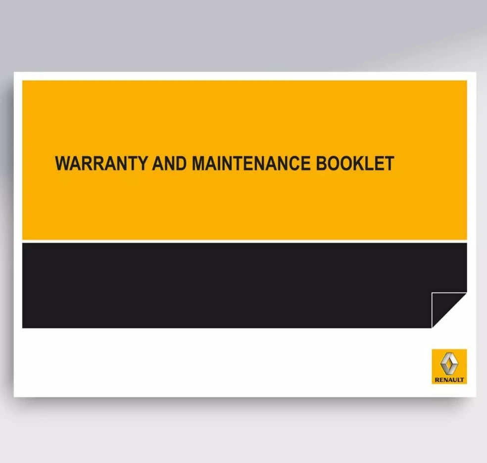 Renault Service History Blank Book For All Models